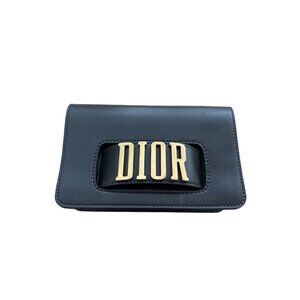 Christian Dior Revolution black clutch bag